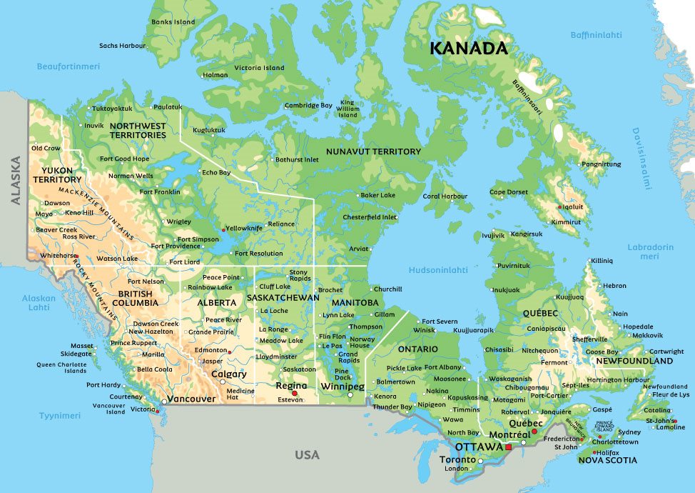 Kanadan kartta