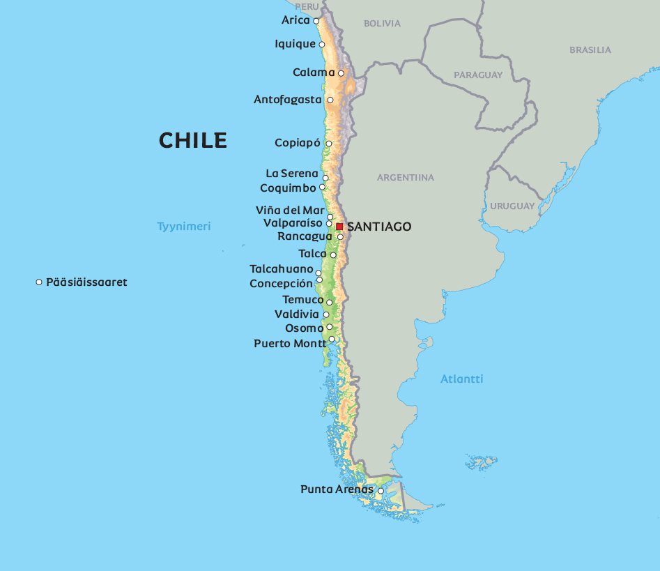 chile kartta Chilen kartta