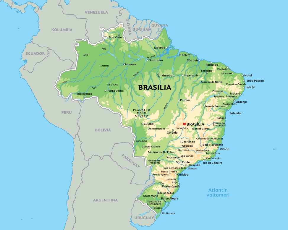 Kartta Brasilia