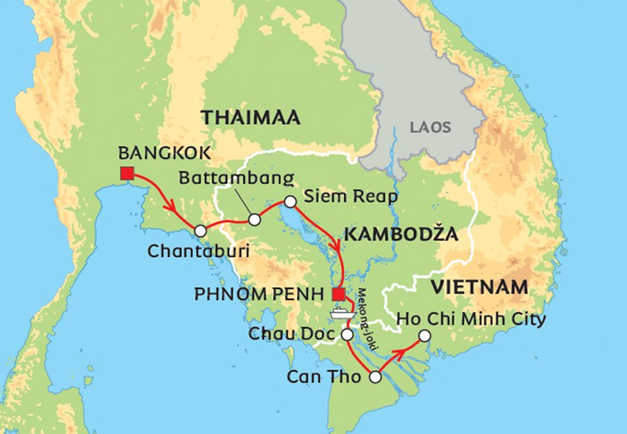 Khmerien valtakunta – Thaimaa, Kambodza ja Vietnam