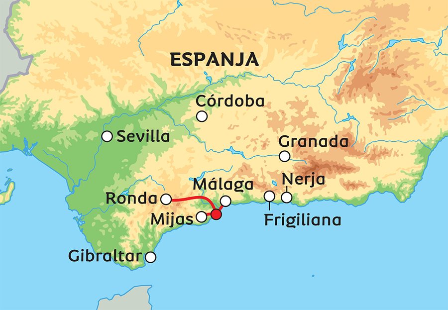 Avain aurinkoon - Andalusian pitkät matkat 29 päivää