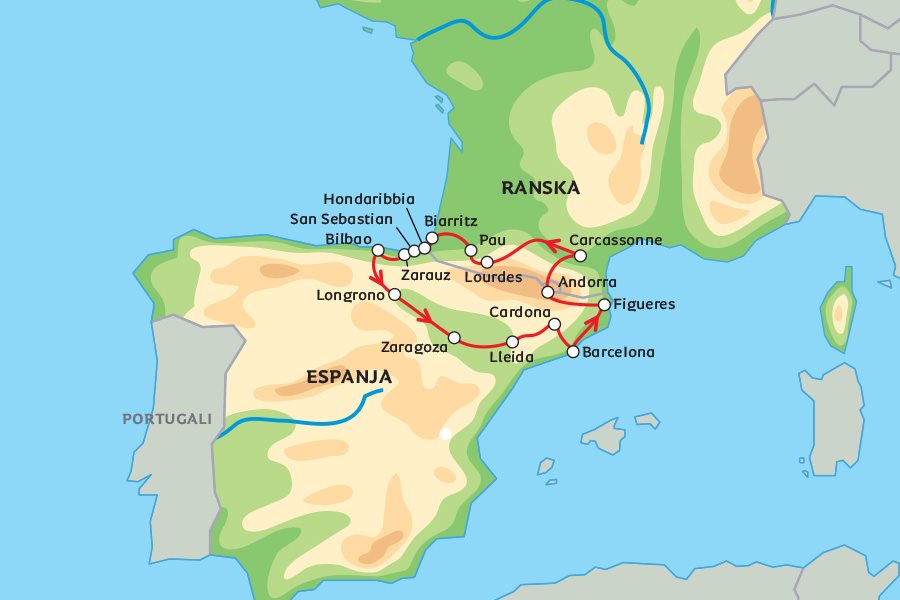 biskajanlahti kartta Pyreneiden parhaat –Andorra, Katalonia ja Aragonia