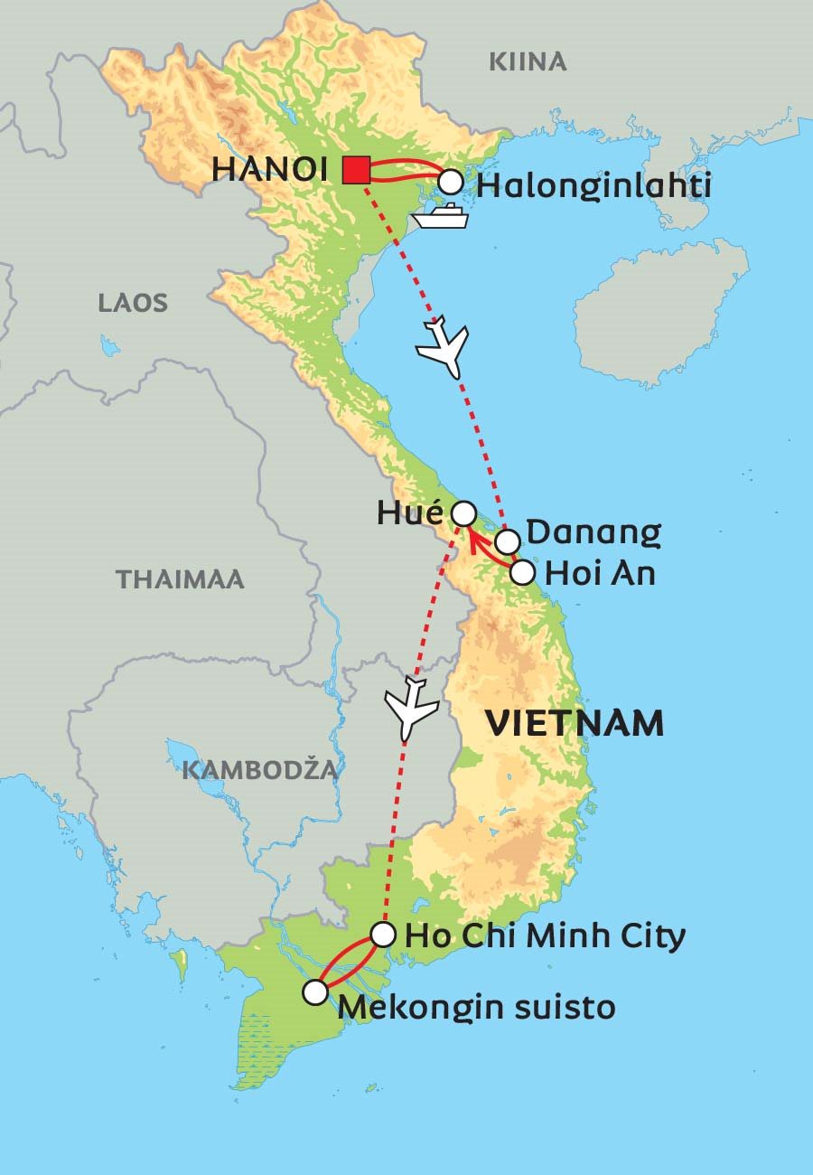 kartta vietnam Vivahteikas Vietnam